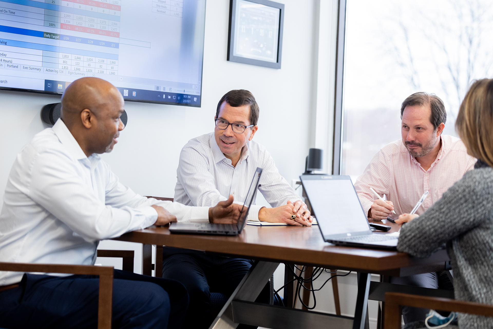 ctdi leadership team meeting in conference room